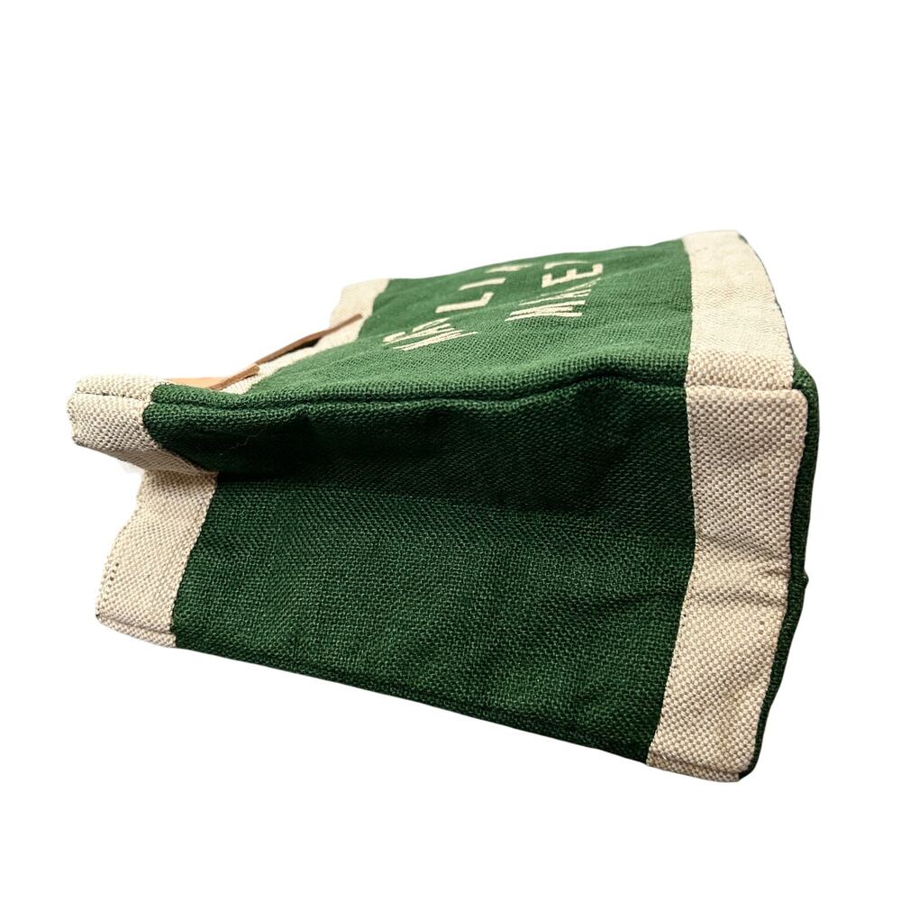 Apolis Global Citizen Magnolia Market Green Tote Bag 100% Natural Golden Jute - Picture 14 of 15